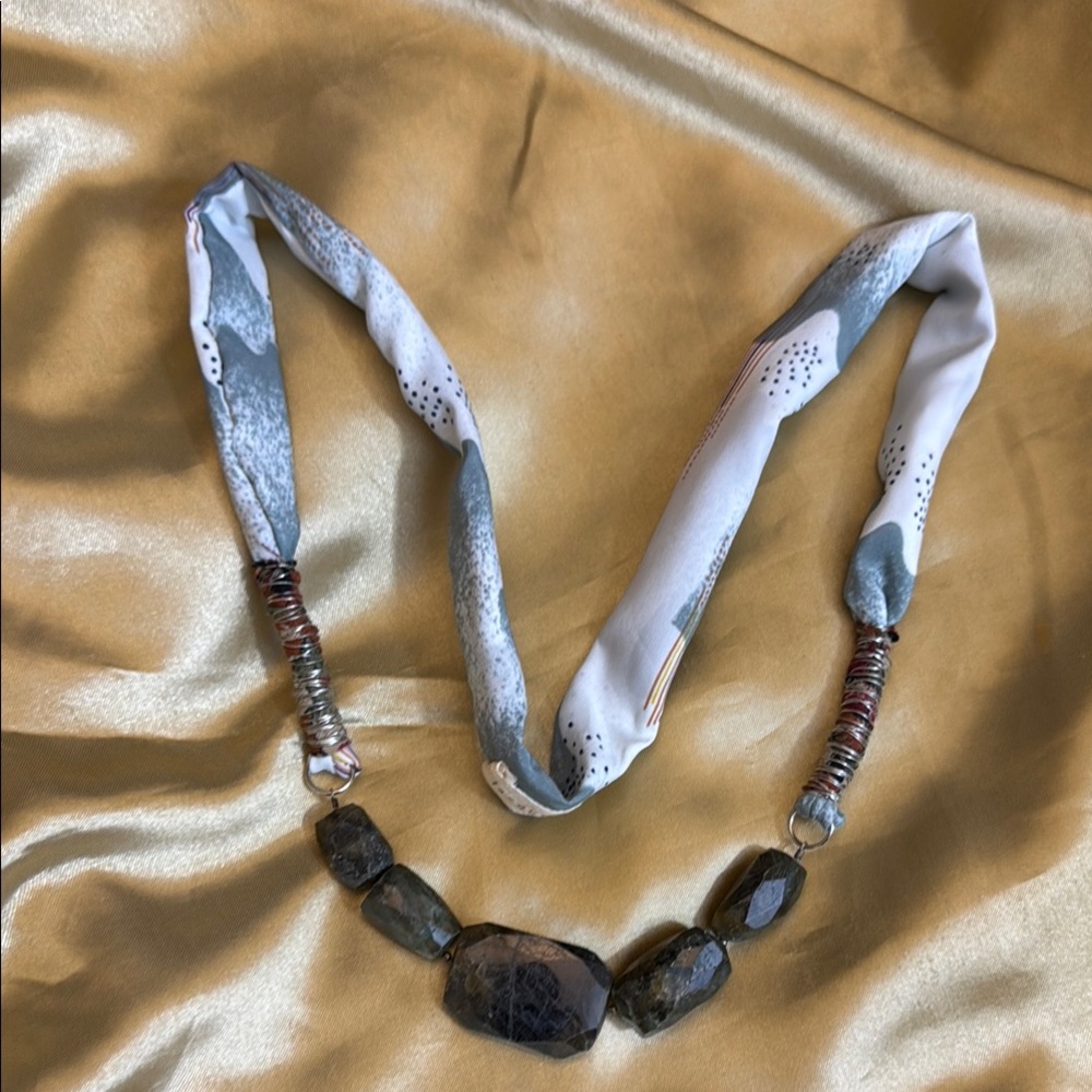 VINTAGE “Jacqueline Rose” Scarf Necklace